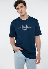 İstanbul Printed Navy T-Shirt