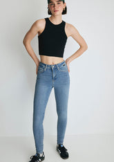 Serenay Mid Brushed Gold Shape Jean Pants