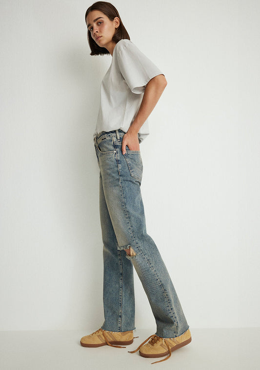 Barcelona Light Ripped College Jean Pants