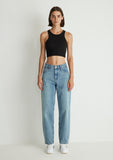 Leila Mid Blue Denim Jean Pants