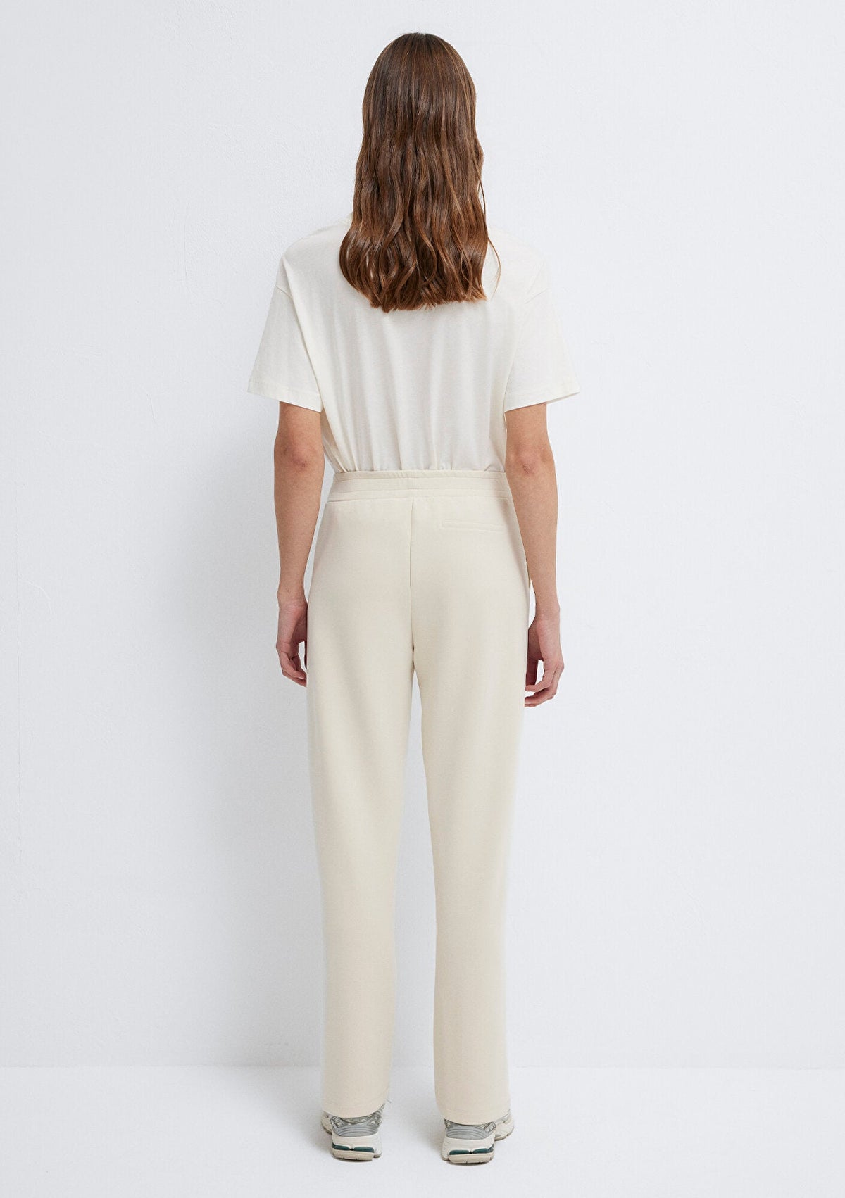 Sporty Lux (Tencel™) Ecru Sweatpants