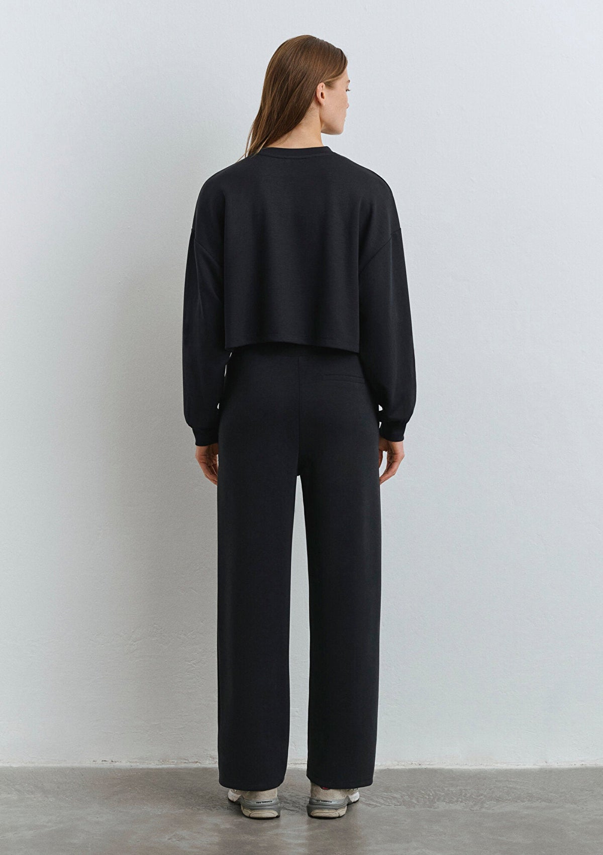Sporty Lux Black Tencel Tm Modal Sweatpants