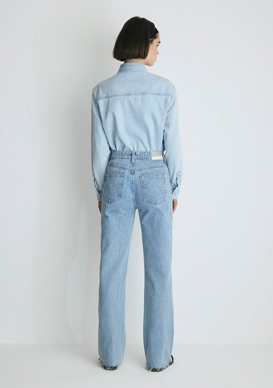 Victoria Light Shaded Denim Jean Pants
