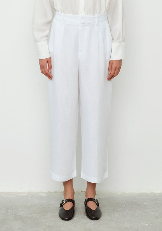 White Culotte Pants