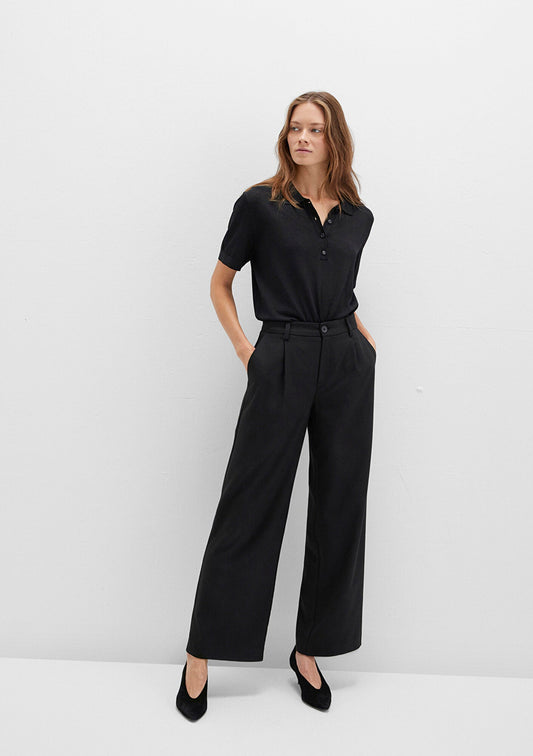 Black Striped Trousers