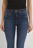 Maria Dark Blue Gold Denim Jean Pants
