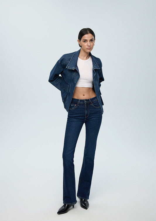 Maria Deep Blue Denım Jean Pants
