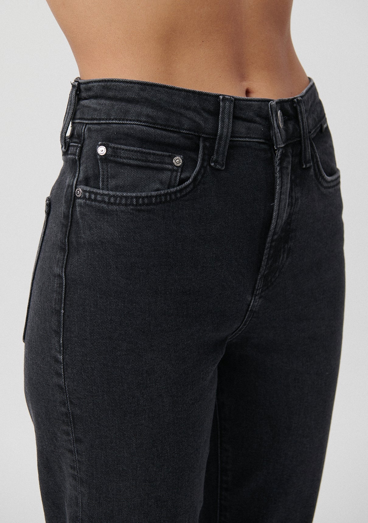 Cindy Mid Smoke Denim Jean Pants