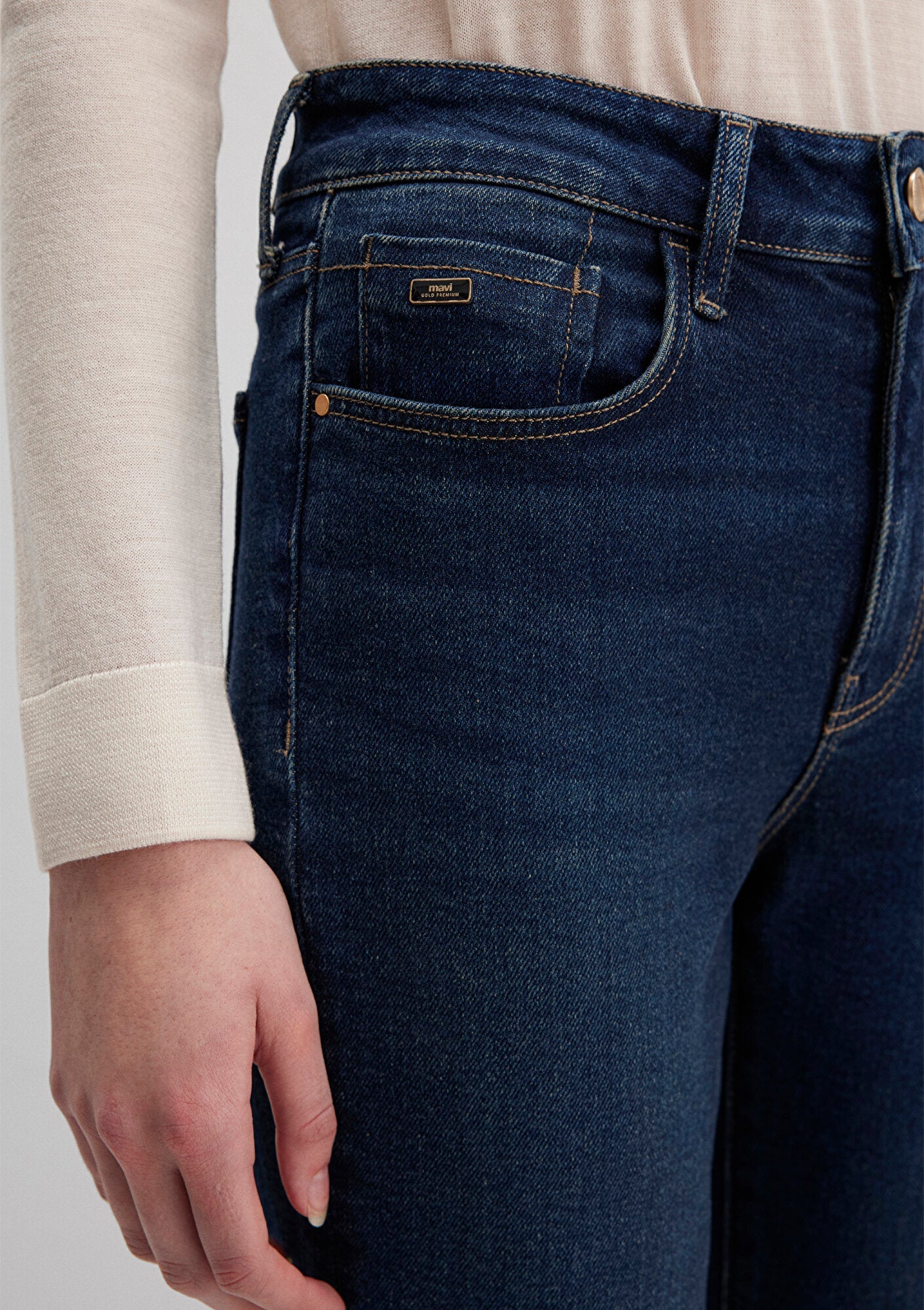 Bliss Dark Brushed Gold Premium Jean Pants