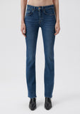 Maria Dark Blue Gold Denim Jean Pants