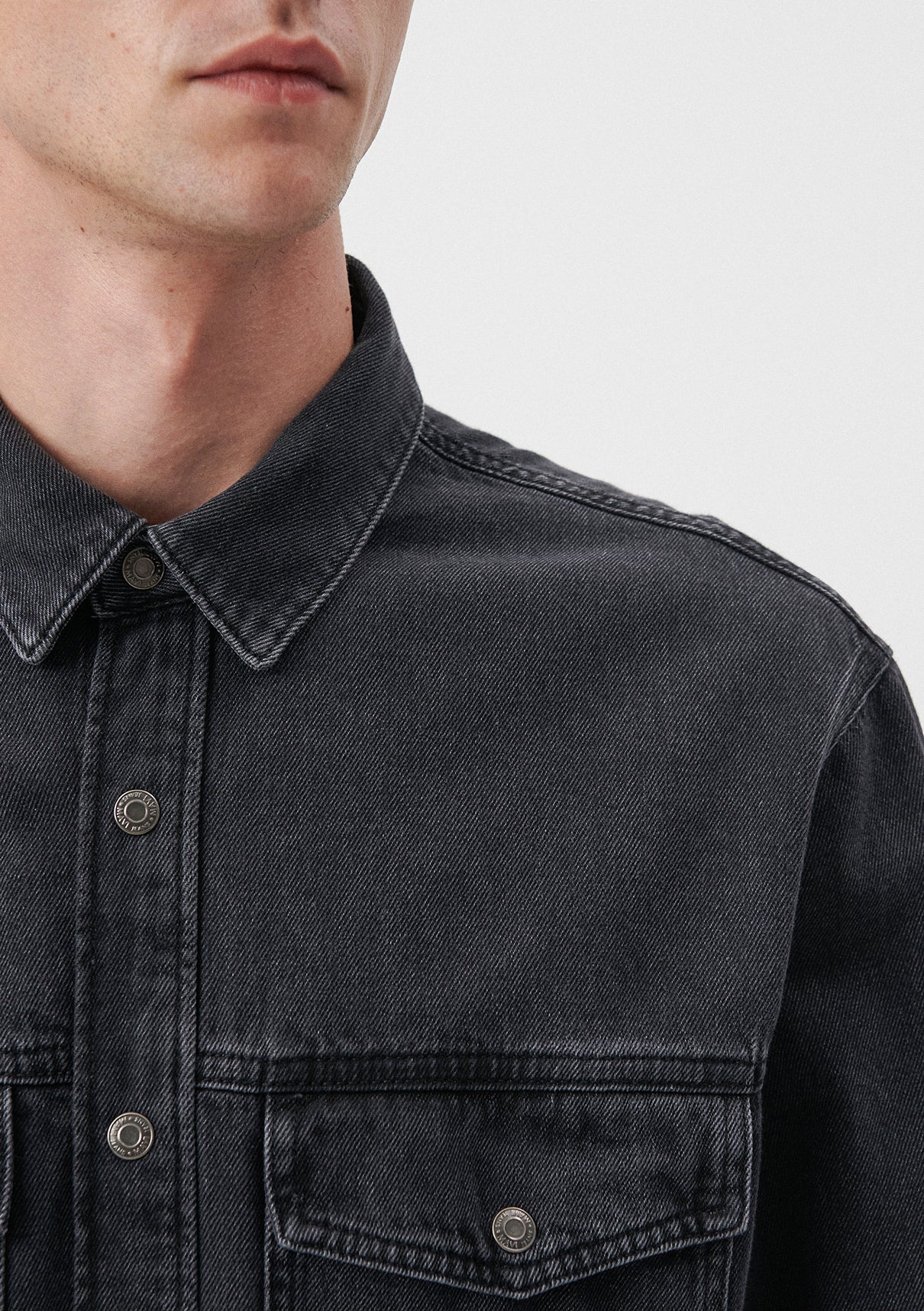 Ross Smoke Denim Jean Shirt