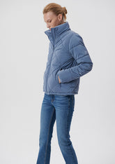 Premium Quilted Blue Puffer Jacket