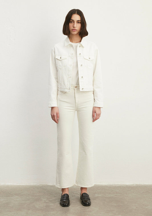 Megi Off White Mavi Premium Jean Jacket