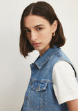 Rona Mid Blue Classic Denim Jean Vest