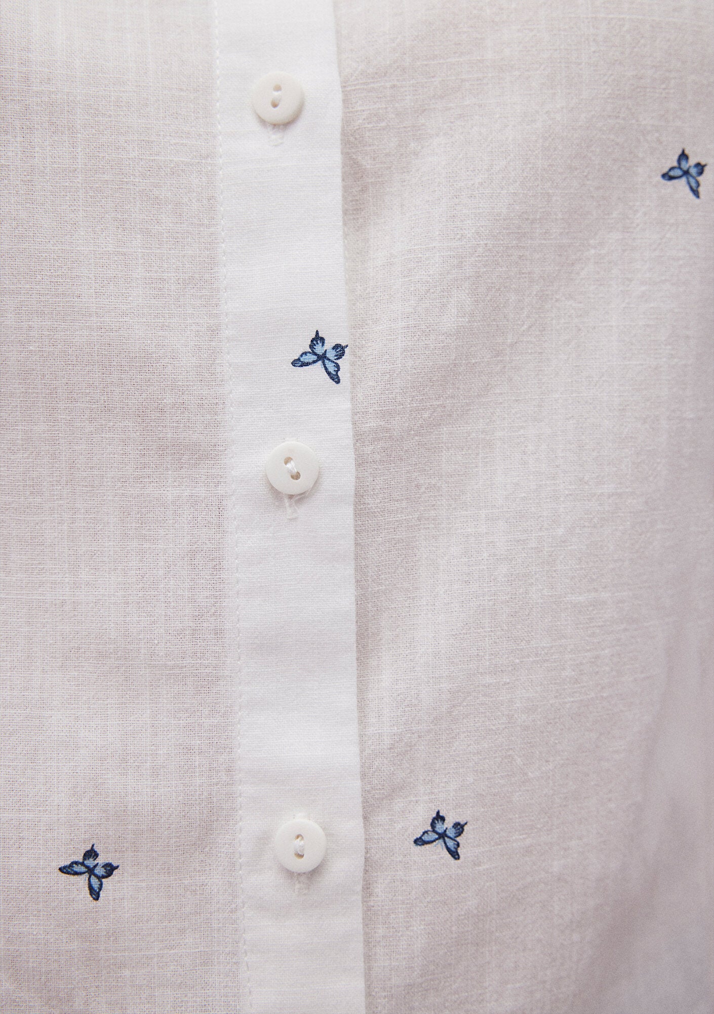 Mini Printed White Shirt
