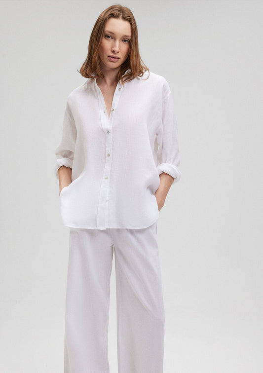 White Linen Shirt