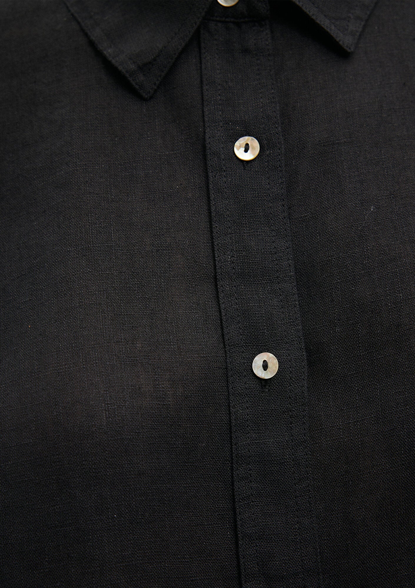Black Linen Shirt