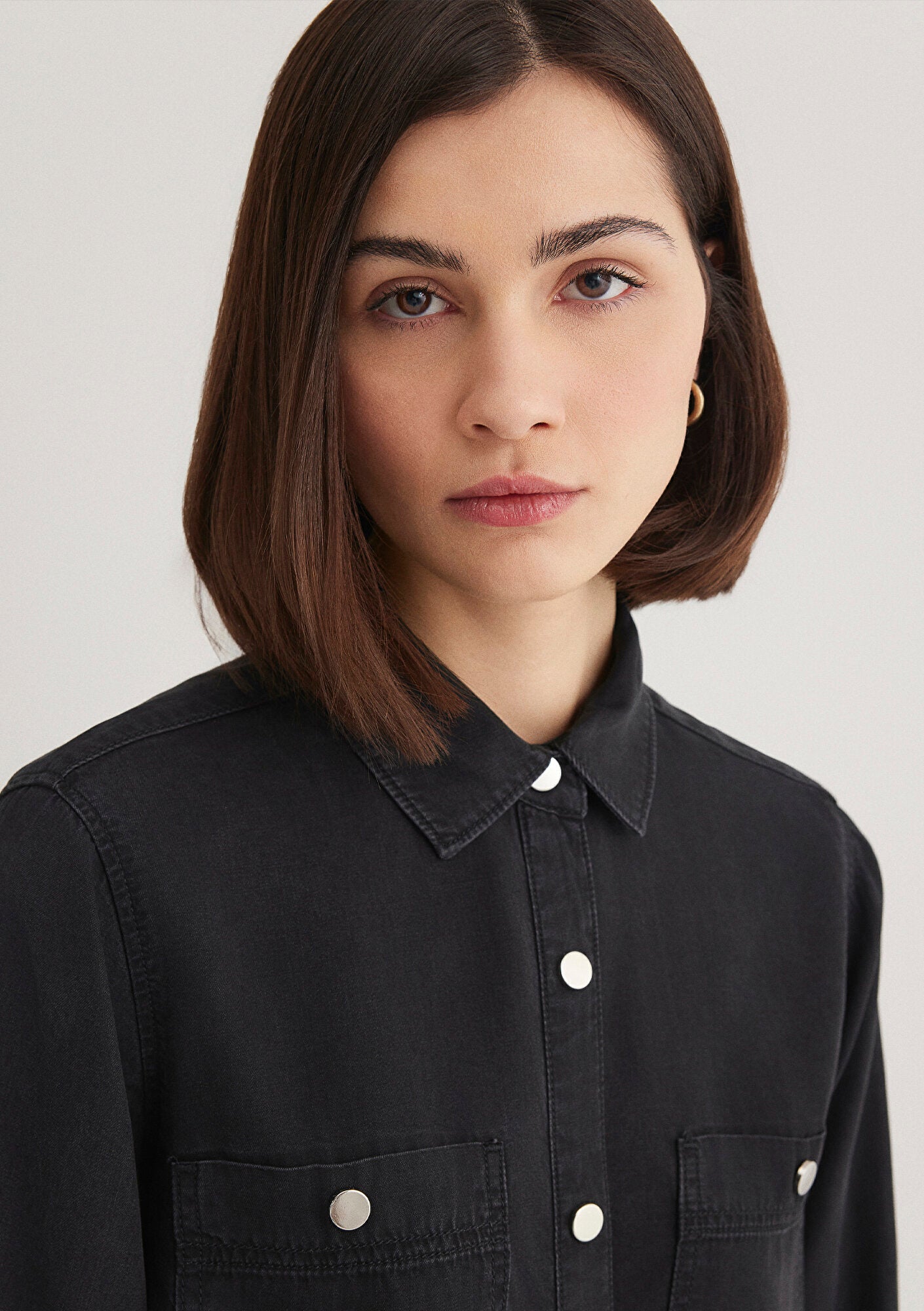 Betty Smoke Gold Jean Shirt