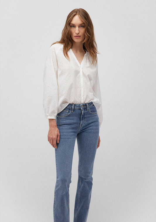 Embroidered White Shirt