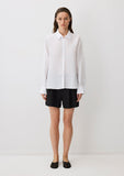 White Tencel TM Lyocell Blend Shirt