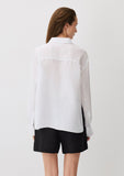 White Tencel TM Lyocell Blend Shirt