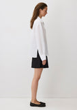 White Tencel TM Lyocell Blend Shirt