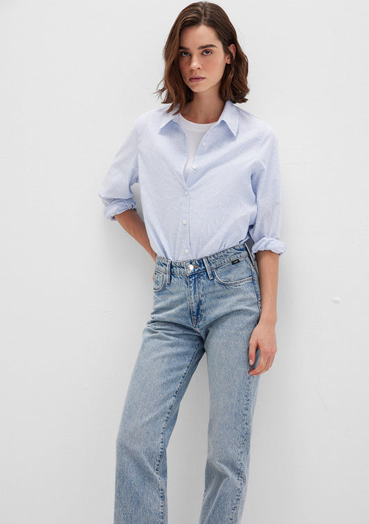 Checkered Blue Shirt