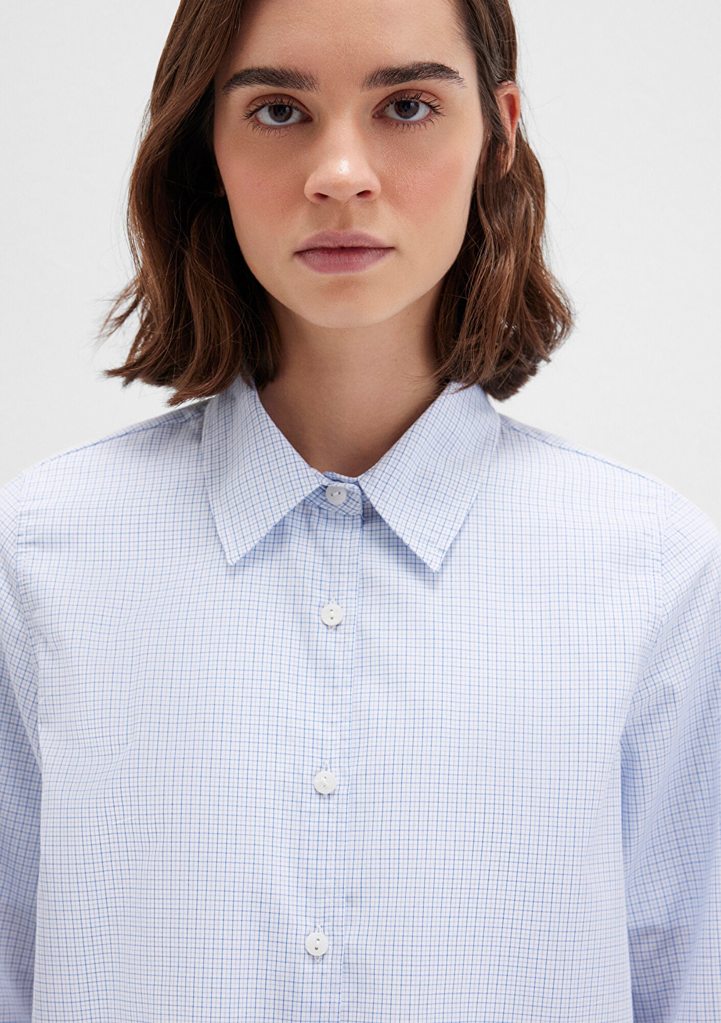 Checkered Blue Shirt