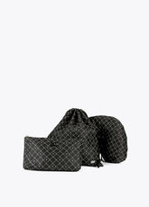 12404007-Animal print travel set-Black