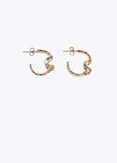 12410012-Bouclé hoop earrings-Golden