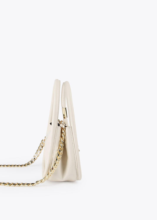 12427010-Mini crossbody bag with piping and logo-Raw