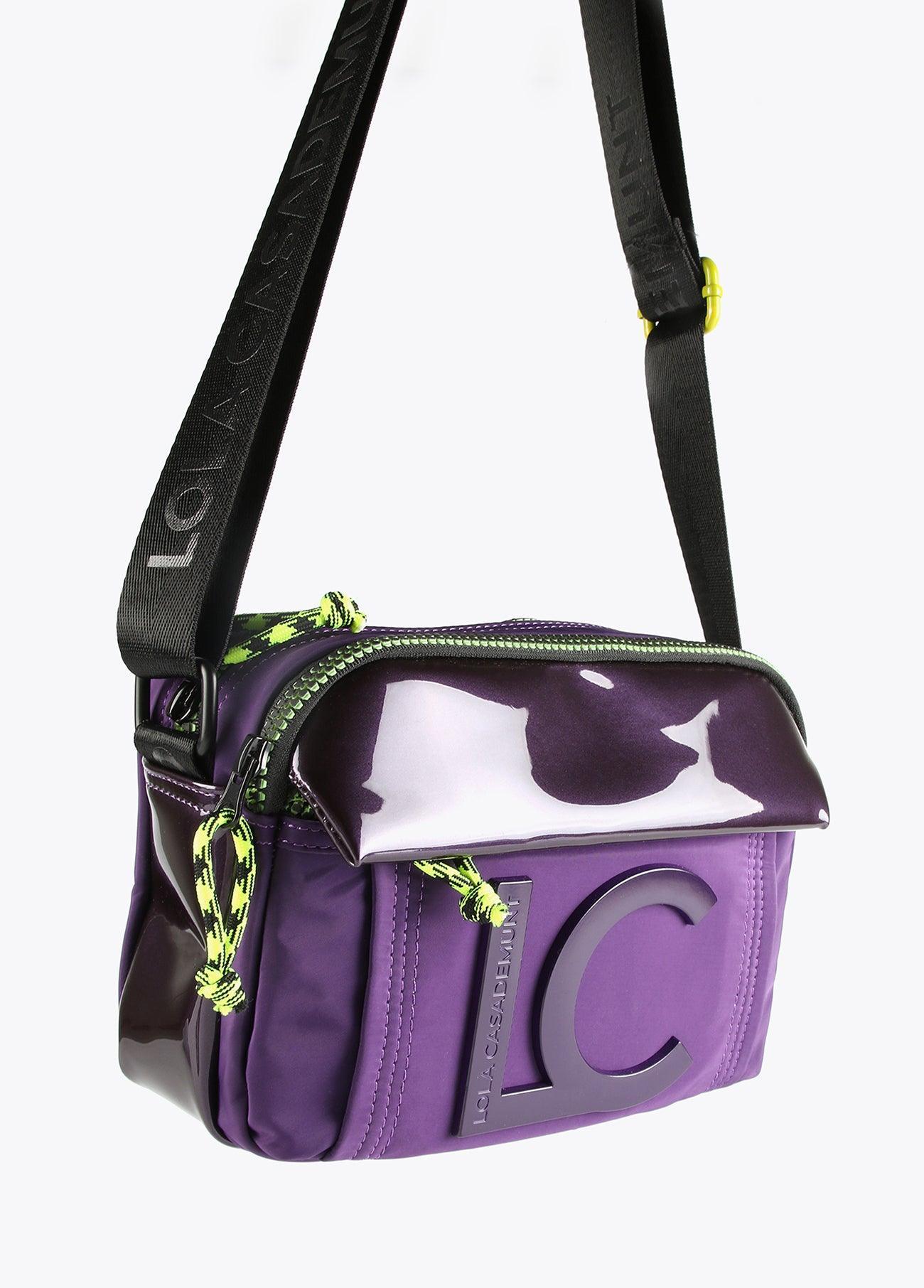 12427011-Neon logo crossbody bag-Lilac