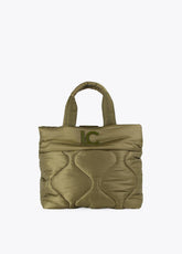 12427018-Quilted crossbody bag -Kaki