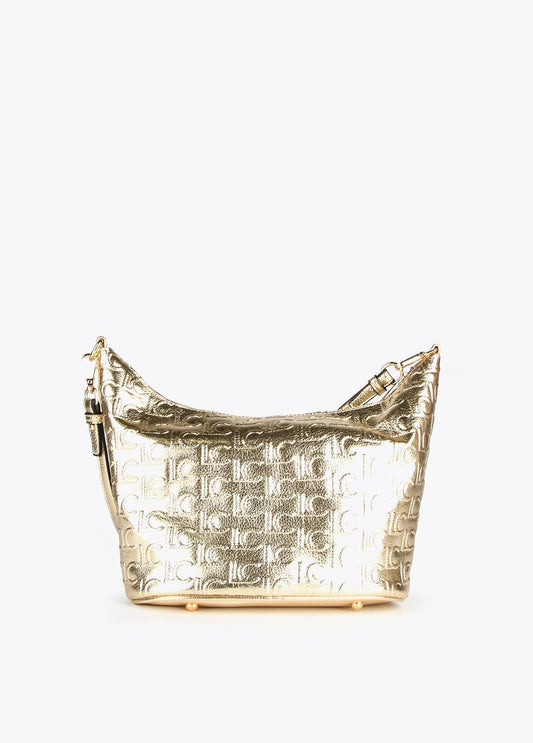 12427031-Metallic crossbody bag-Golden
