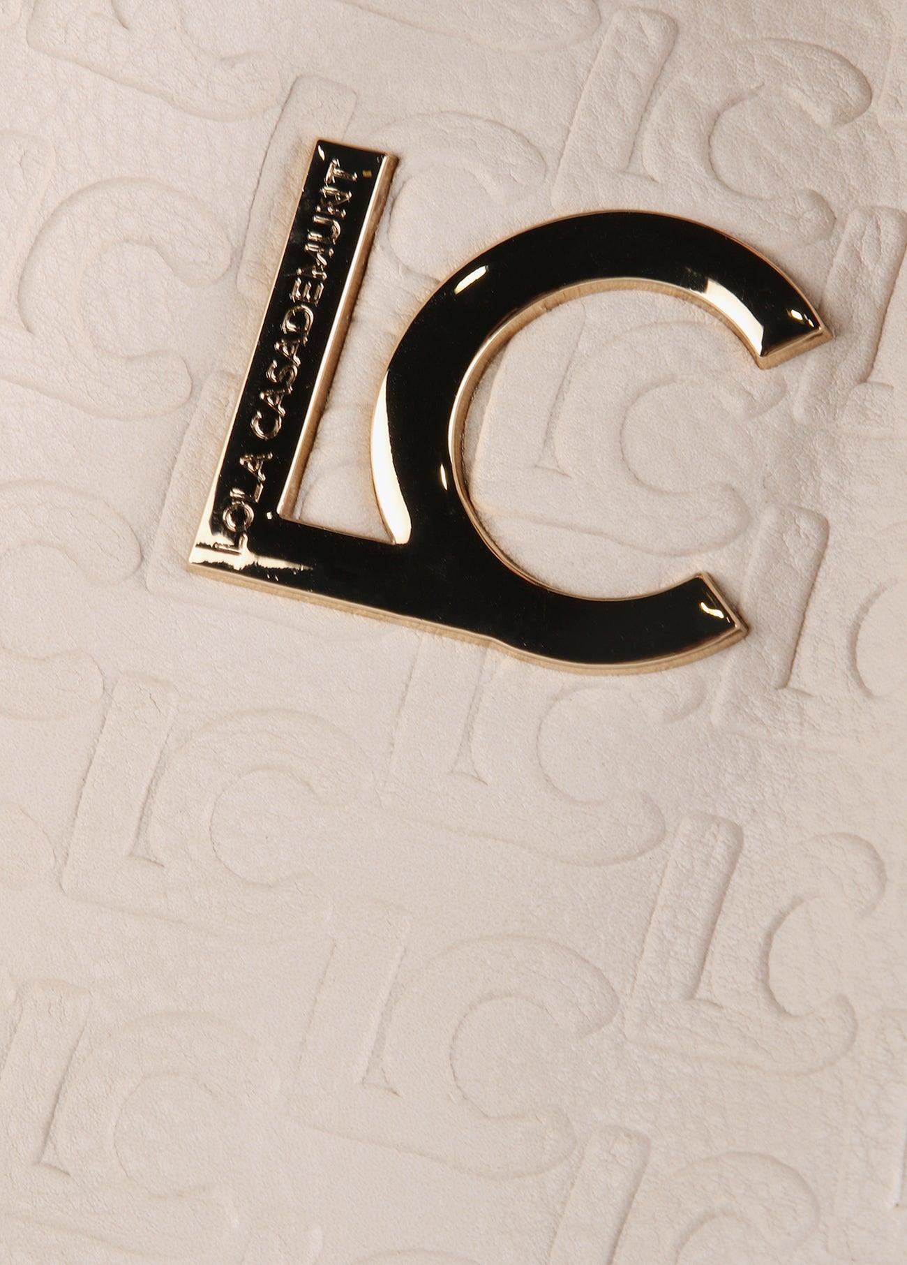 12428039-Embossed monogram tote bag-Raw