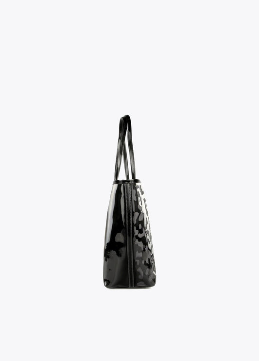12428041-Animal print die-cut tote bag-Black