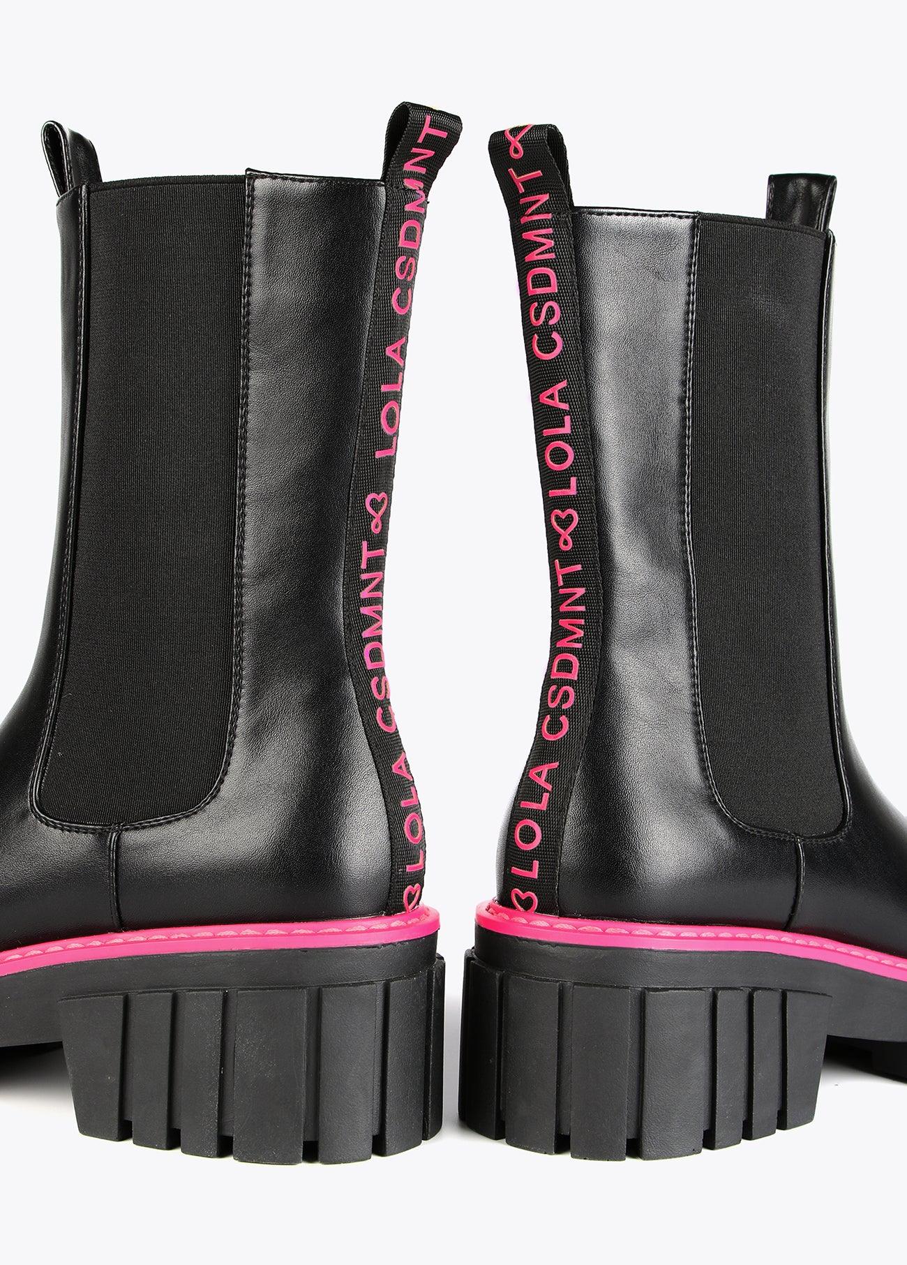 12434010-Ankle boots with two-tone soles-Black