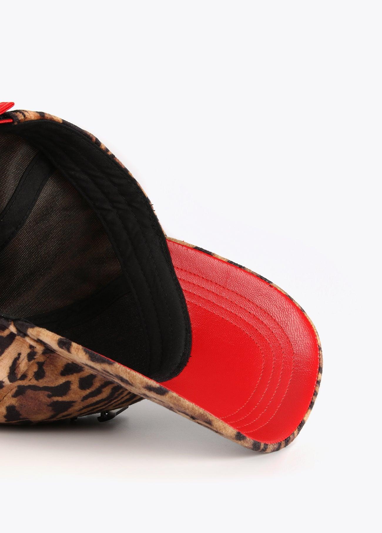12451005-Animal print and fuchsia cap-Printed