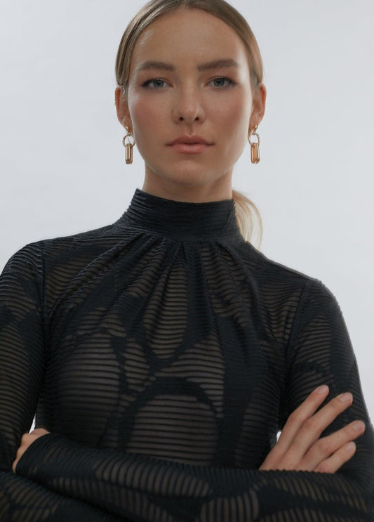 12462014-Textured T-shirt-Black