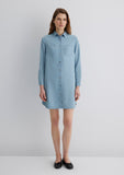 Liz Light Blue Gold Premium Jean Dress