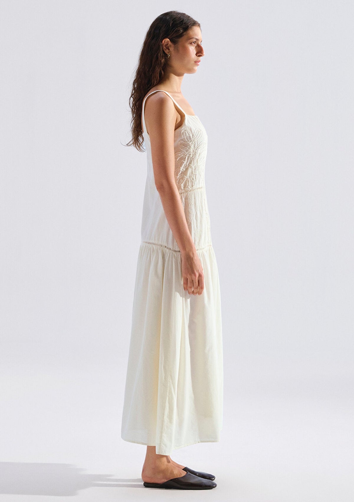 Ecru Midi Dress