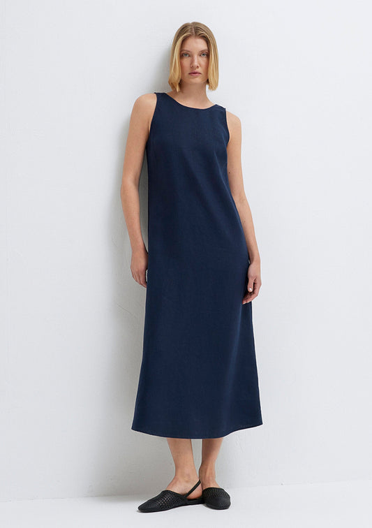 Navy Midi Dress