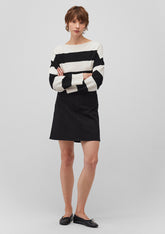 Valerie Black Strech Jean Skirt