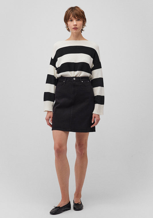 Valerie Black Strech Jean Skirt