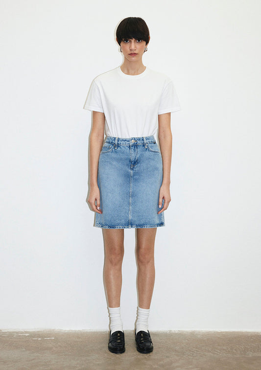 Valerie Light Blue Denim Jean Skirt