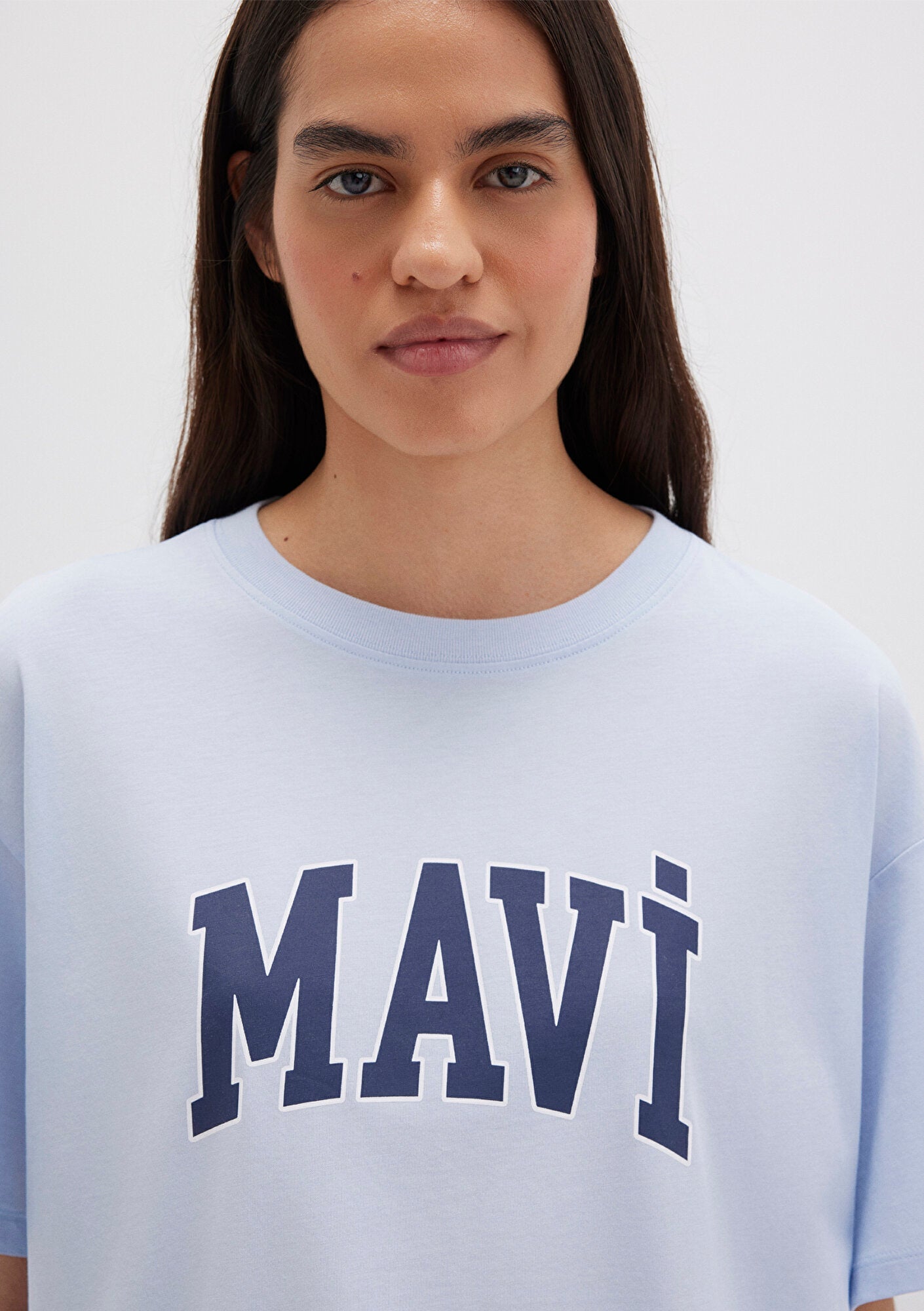 Mavi Logo Printed Blue T-Shirt