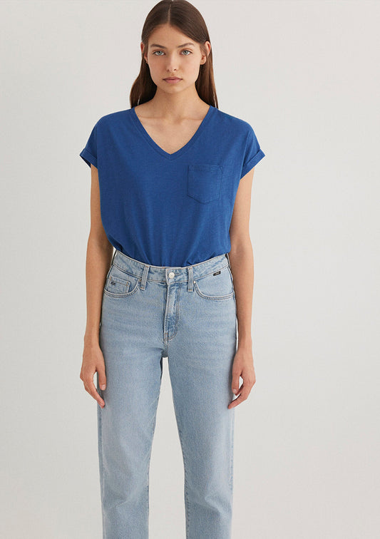 Blue Basic Top
