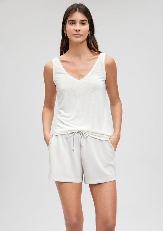 Lux Touch White Tank Top