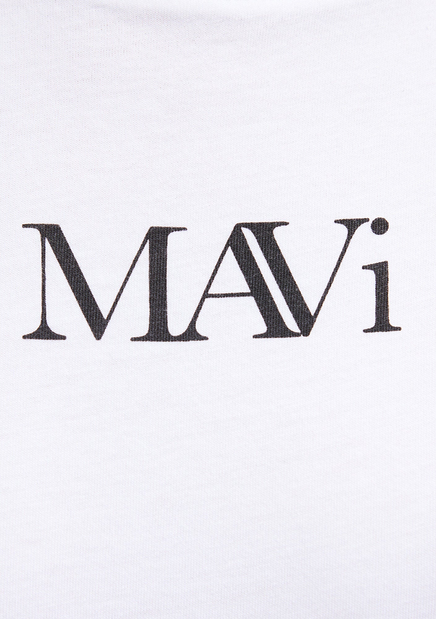 Mavi Logo Printed White T-Shirt
