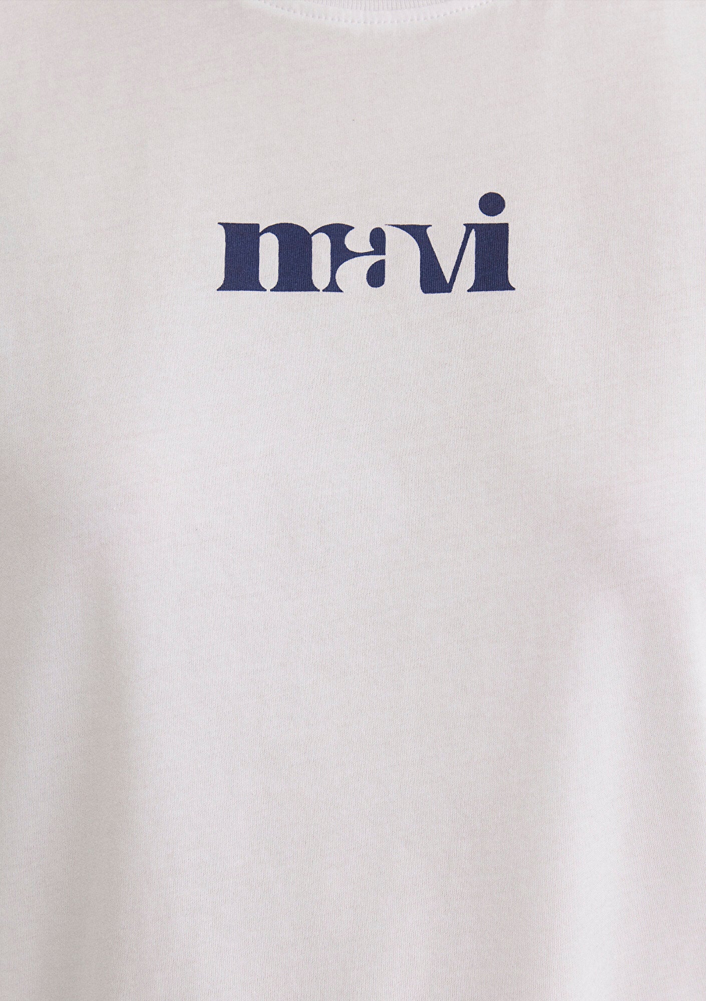 Mavi Logo Printed White T-Shirt